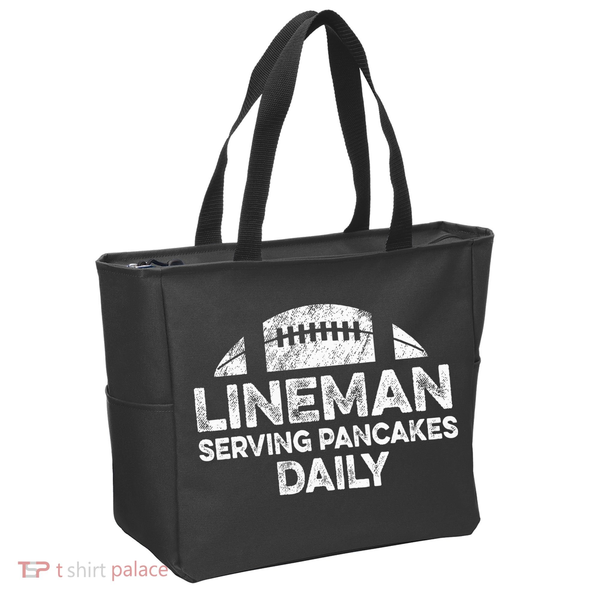 Lineman Serving Pancakes Daily Football Offensive Lineman Tote Bag