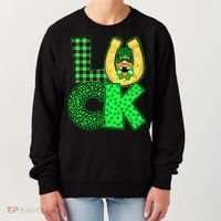 Luck St Patricks Day Lucky Leprechaun Cute Women's Sweatshirt thumb 0