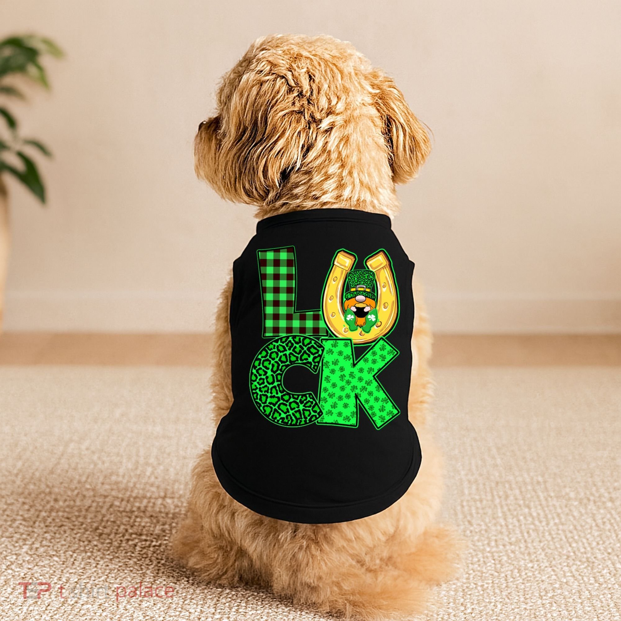 Luck St Patricks Day Lucky Leprechaun Cute Doggie Tank