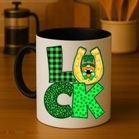 Luck St Patricks Day Lucky Leprechaun Cute Coffee Mug thumb 4