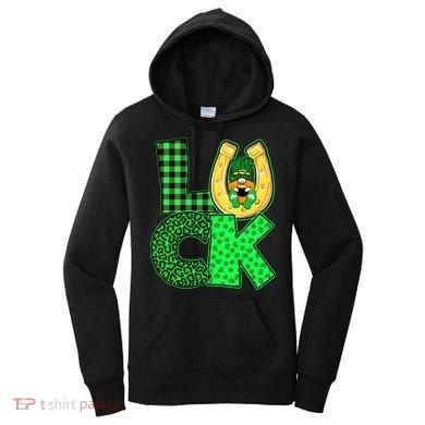 Luck St Patricks Day Lucky Leprechaun Cute Women's Hoodie
