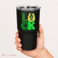 Luck St Patricks Day Lucky Leprechaun Cute Tumbler thumb 2
