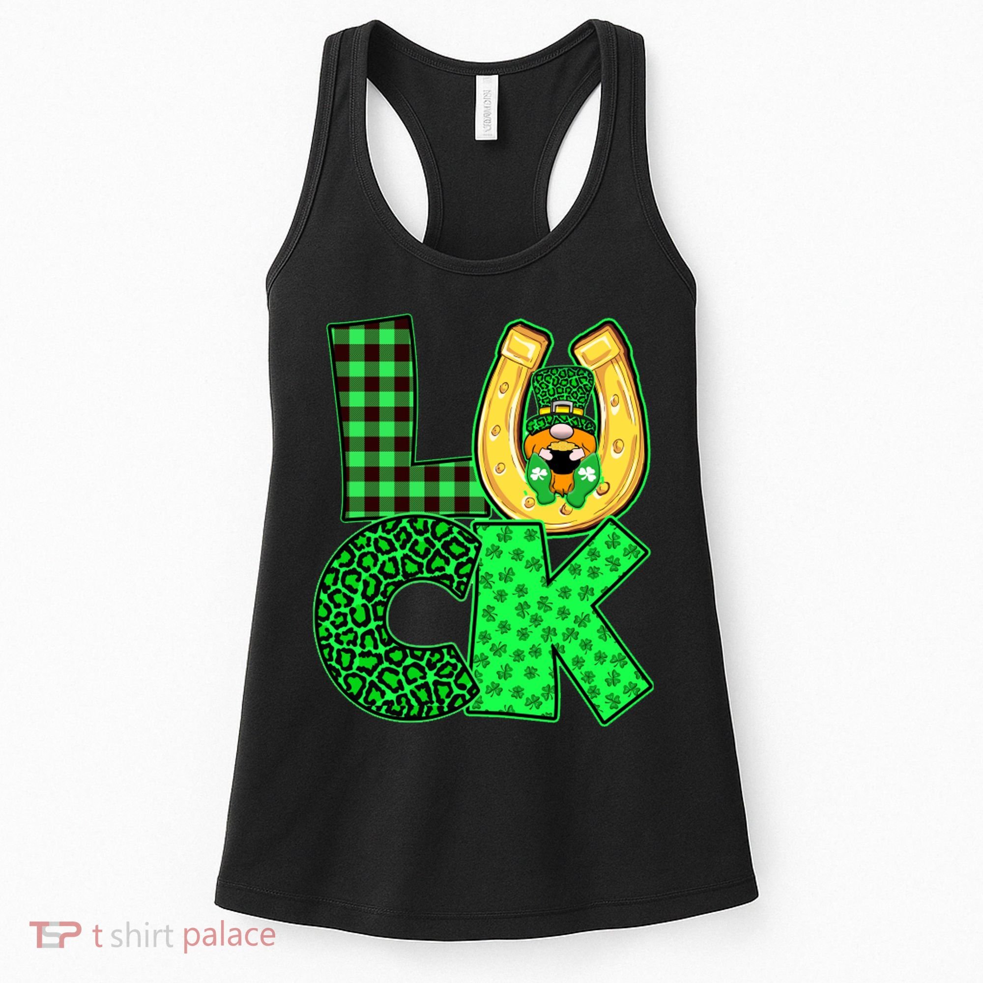 Luck St Patricks Day Lucky Leprechaun Cute Women's Tank Top