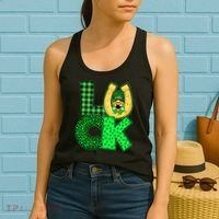 Luck St Patricks Day Lucky Leprechaun Cute Women's Tank Top thumb 2