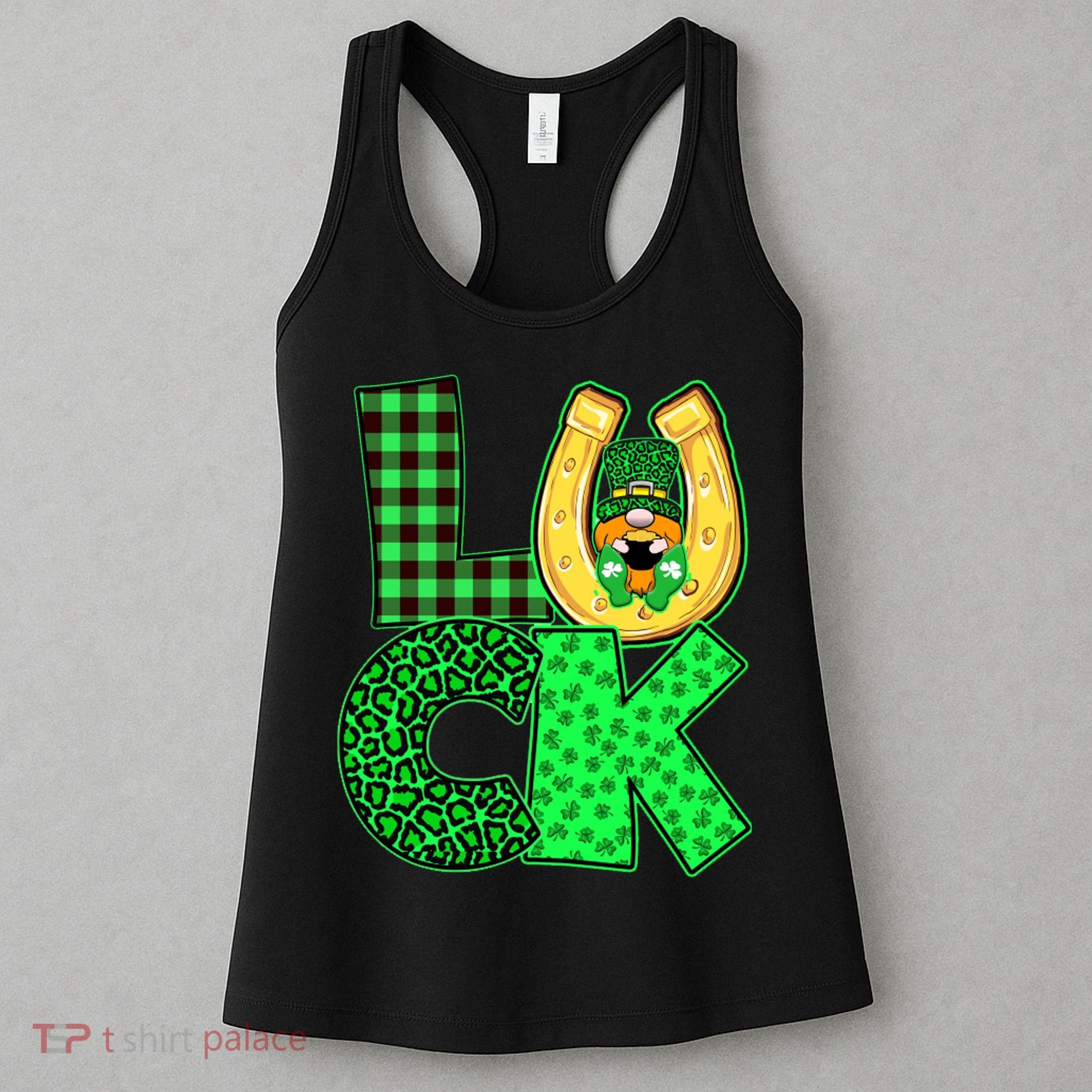 Luck St Patricks Day Lucky Leprechaun Cute Women's Tank Top