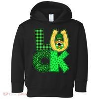 Luck St Patricks Day Lucky Leprechaun Cute Toddler Hoodie thumb 0