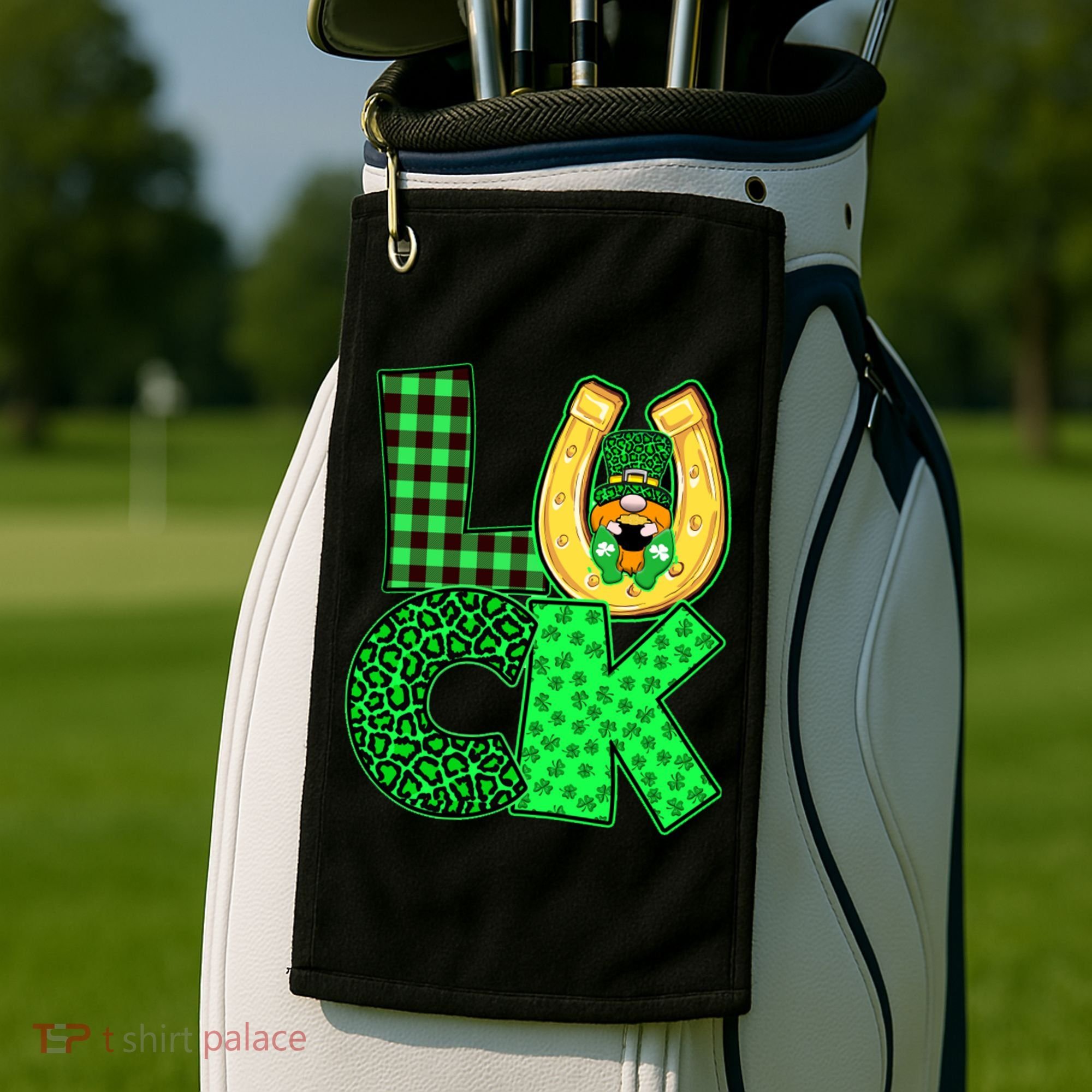 Luck St Patricks Day Lucky Leprechaun Cute Golf Towel