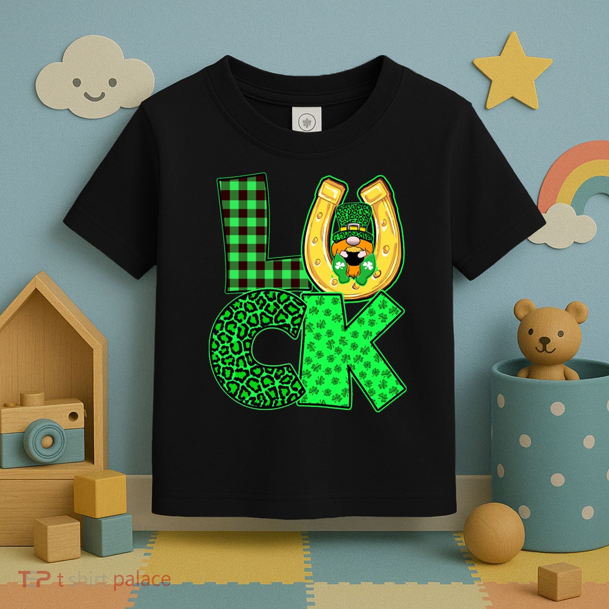 Luck St Patricks Day Lucky Leprechaun Cute Toddler T-Shirt
