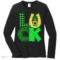 Luck St Patricks Day Lucky Leprechaun Cute Women's Long Sleeve Shirt thumb 0