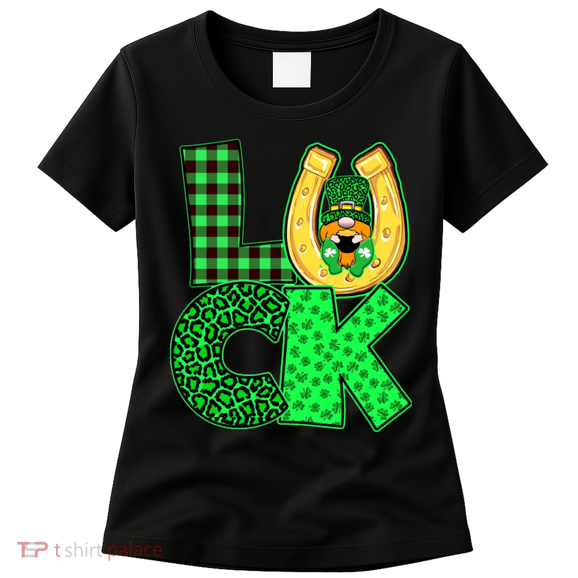 Luck St Patricks Day Lucky Leprechaun Cute Women's T-Shirt