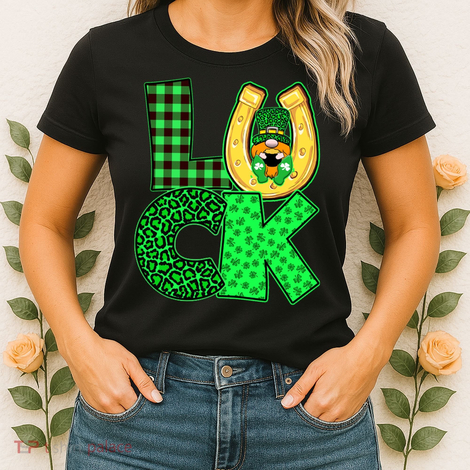 Luck St Patricks Day Lucky Leprechaun Cute Women's T-Shirt