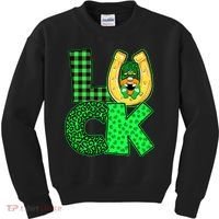 Luck St Patricks Day Lucky Leprechaun Cute Kids Sweatshirt thumb 0