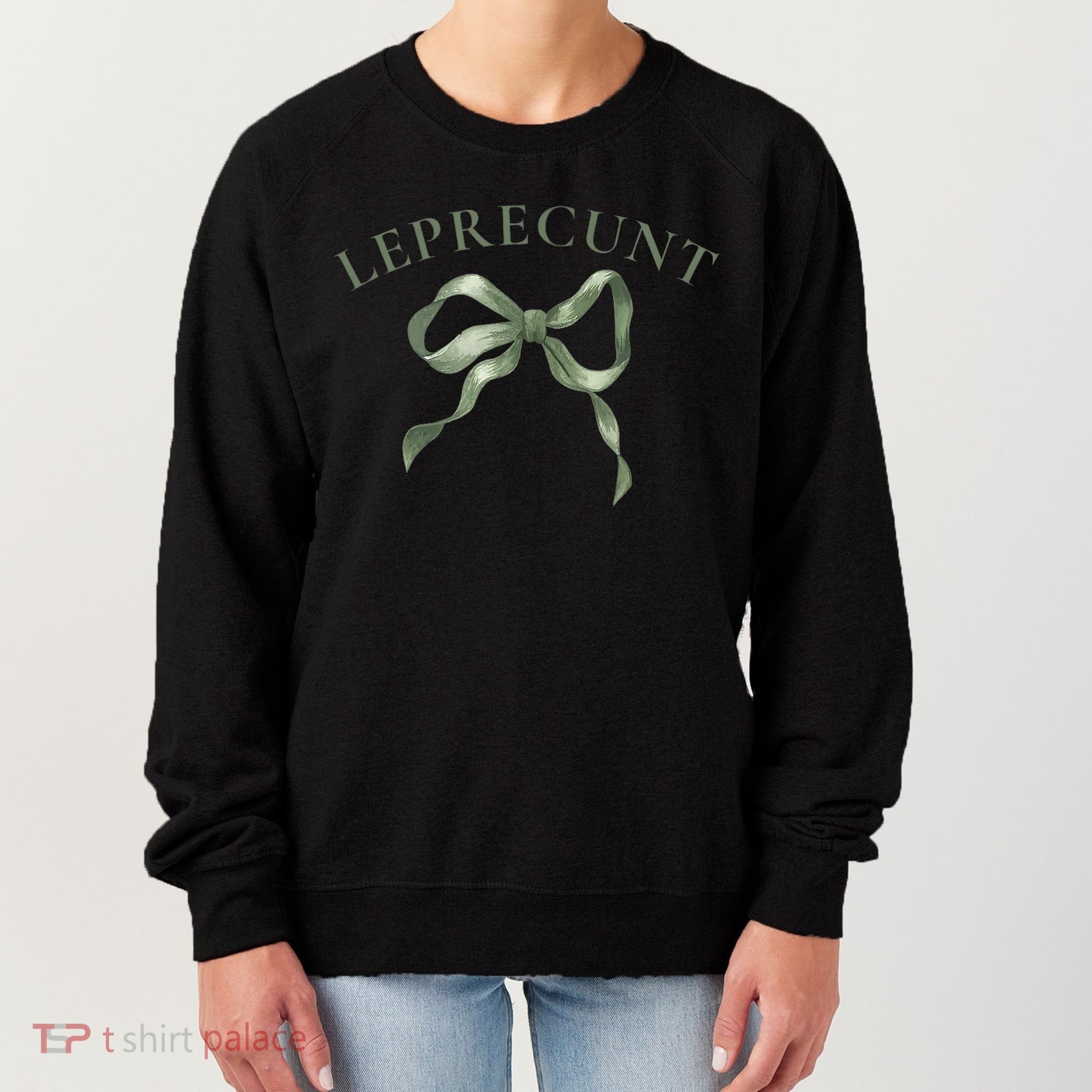 LEPRECUNT St. Patricks 'S Leprecunt Cotteque Irish Bow Women's Sweatshirt