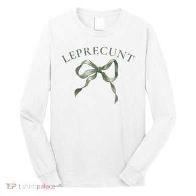 LEPRECUNT St. Patricks 'S Leprecunt Cotteque Irish Bow Long Sleeve Shirt