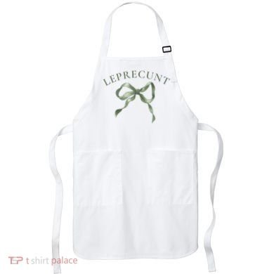 LEPRECUNT St. Patricks 'S Leprecunt Cotteque Irish Bow Apron