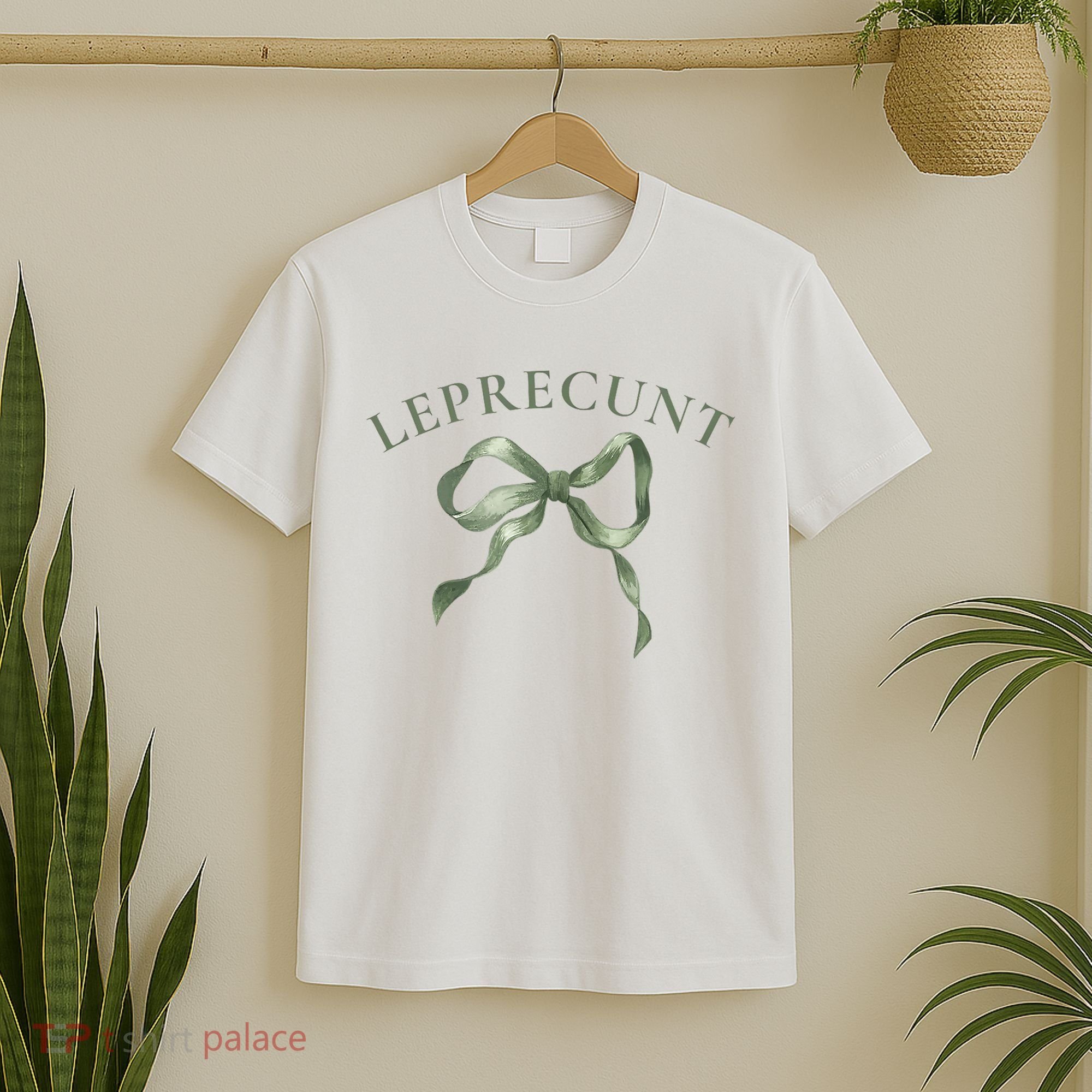 LEPRECUNT St. Patricks 'S Leprecunt Cotteque Irish Bow T-Shirt