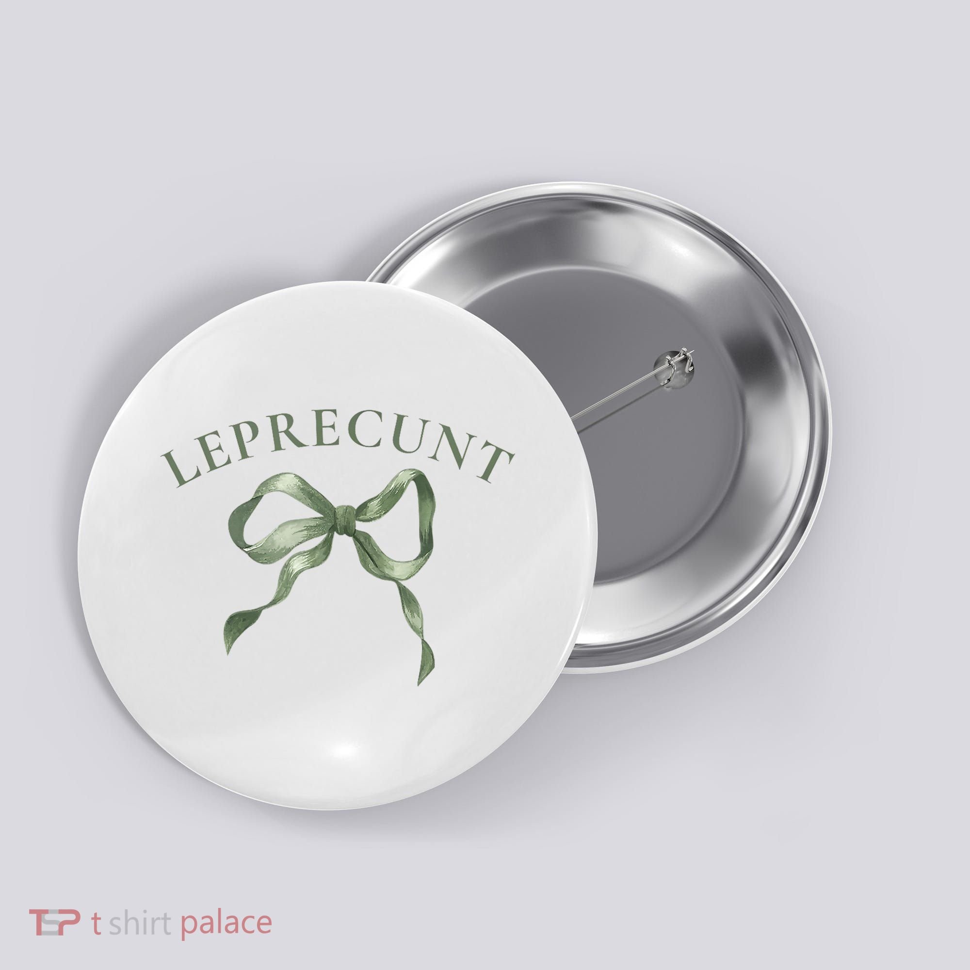 LEPRECUNT St. Patricks 'S Leprecunt Cotteque Irish Bow Button