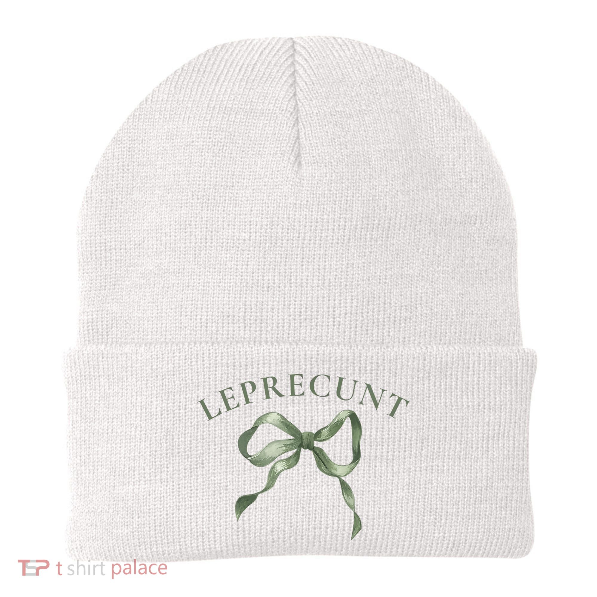 LEPRECUNT St. Patricks 'S Leprecunt Cotteque Irish Bow Beanie