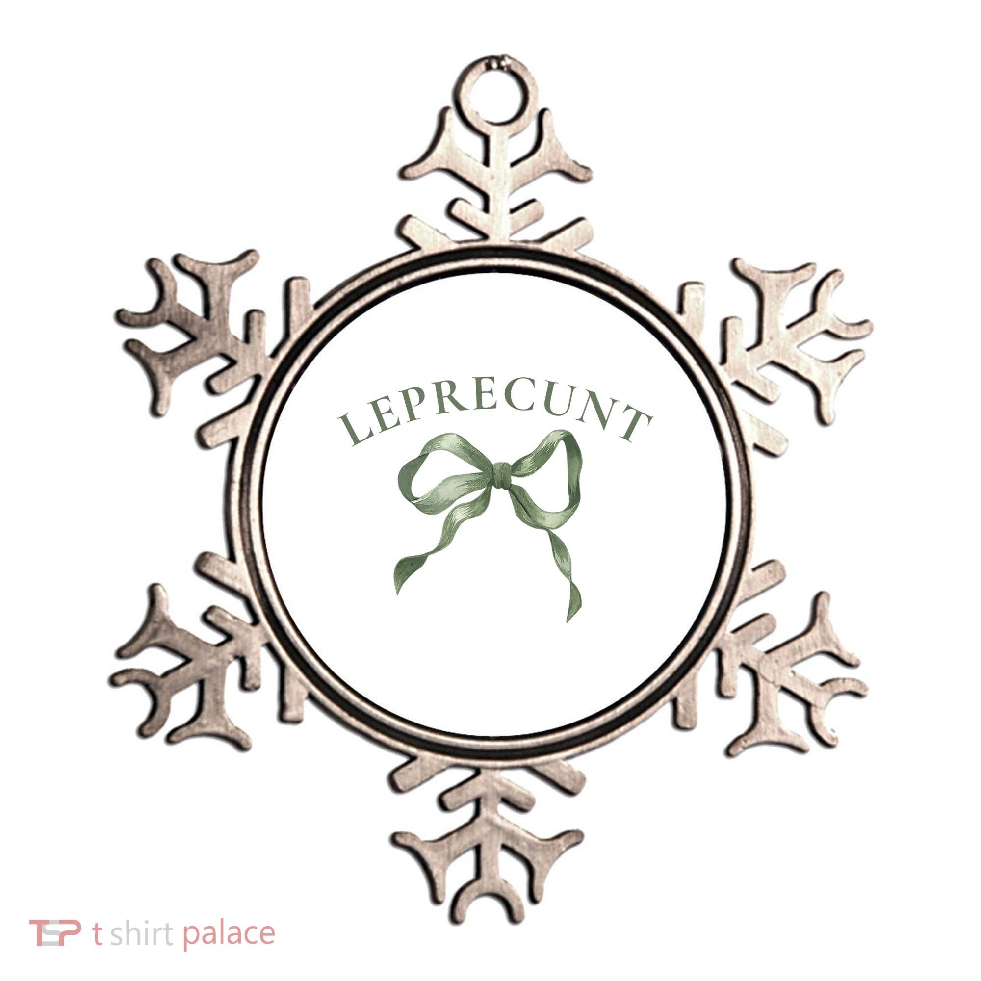 LEPRECUNT St. Patricks 'S Leprecunt Cotteque Irish Bow Ornament