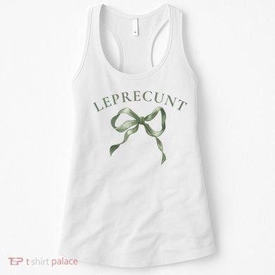 LEPRECUNT St. Patricks 'S Leprecunt Cotteque Irish Bow Women's Tank Top