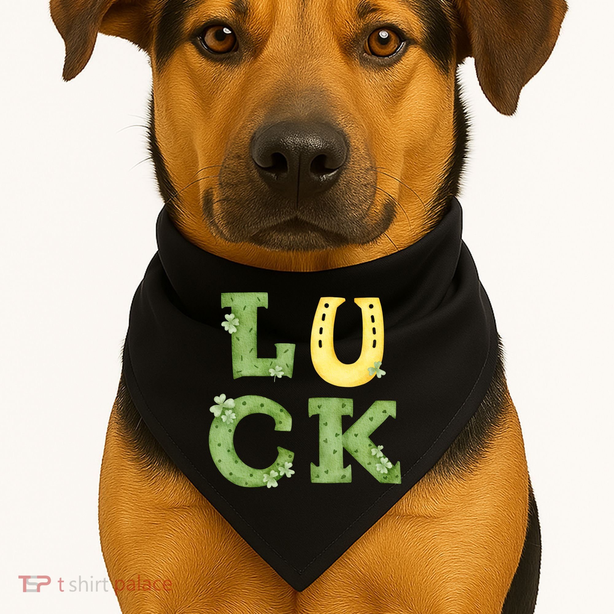 Luck St Patrick's Day Cute Gift USA-Made Doggie Bandana