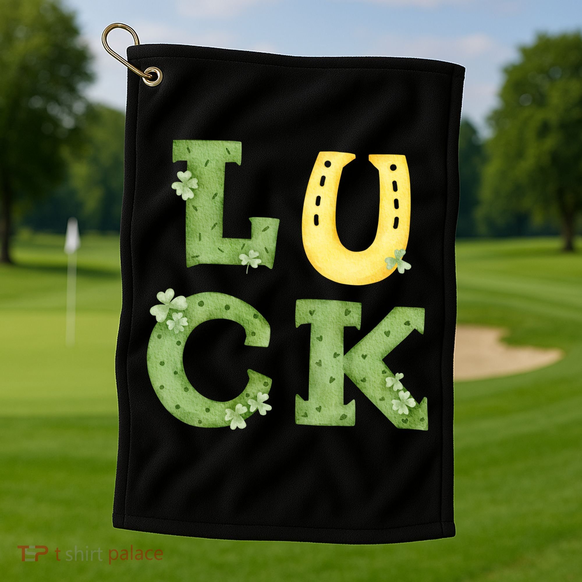 Luck St Patrick's Day Cute Gift Golf Towel