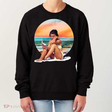 Lady Sunset Reading Book Women's Sweatshirt