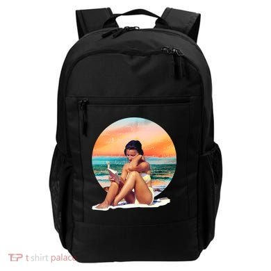 Lady Sunset Reading Book Backpack