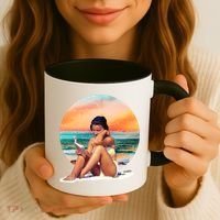 Lady Sunset Reading Book Coffee Mug thumb 3