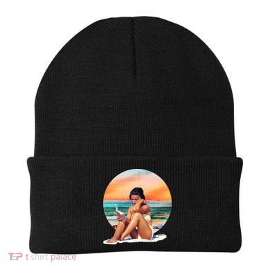 Lady Sunset Reading Book Beanie