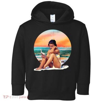 Lady Sunset Reading Book Toddler Hoodie