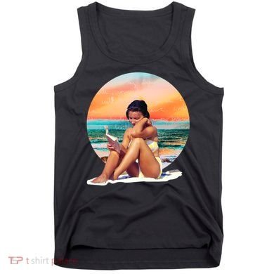 Lady Sunset Reading Book Tank Top