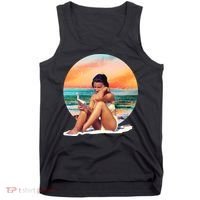 Lady Sunset Reading Book Tank Top thumb 0