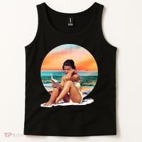 Lady Sunset Reading Book Tank Top thumb 2