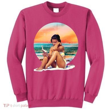 Lady Sunset Reading Book Sweatshirt