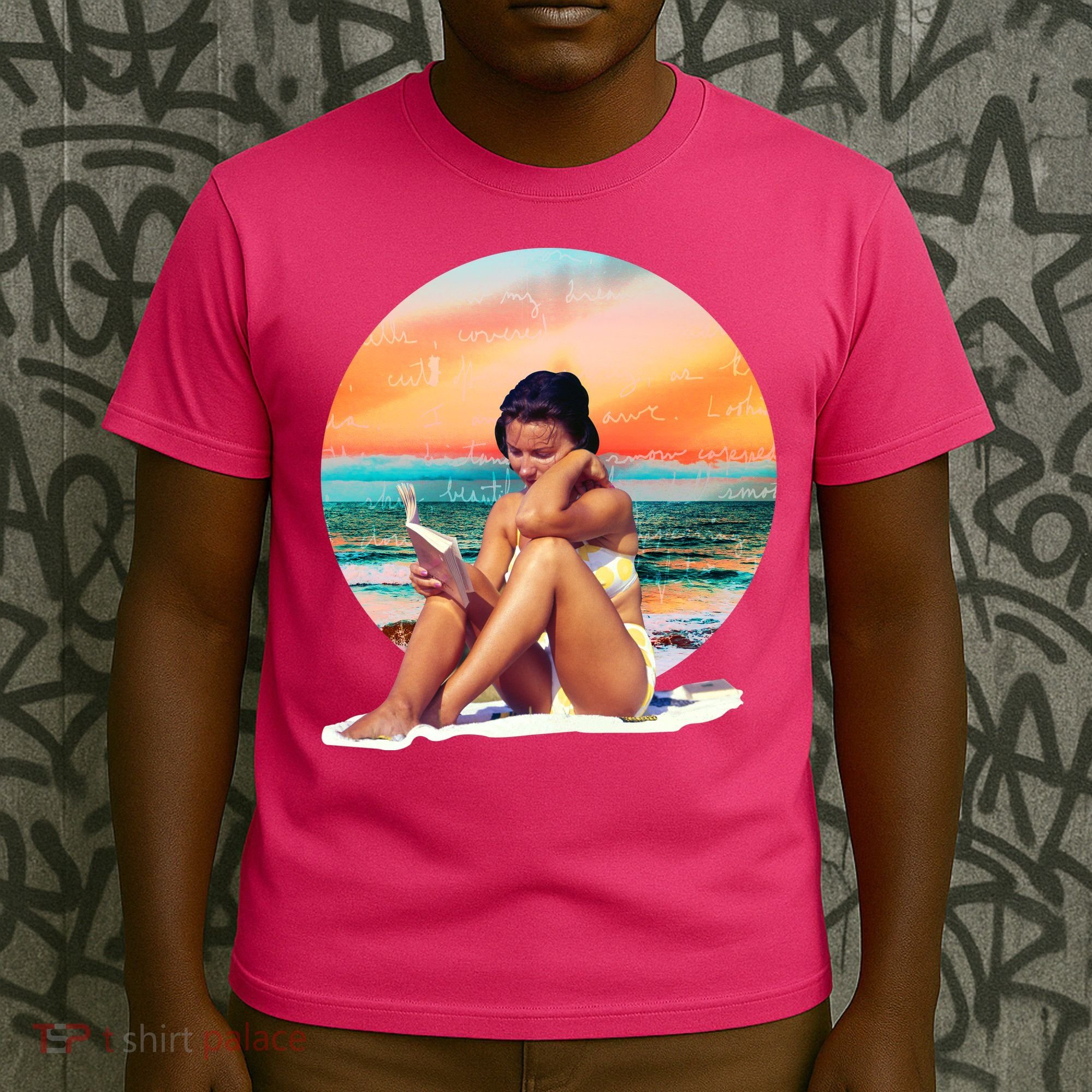 Lady Sunset Reading Book T-Shirt