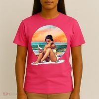 Lady Sunset Reading Book T-Shirt thumb 4
