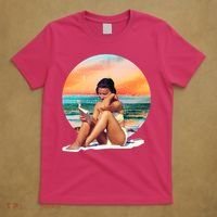 Lady Sunset Reading Book T-Shirt thumb 5