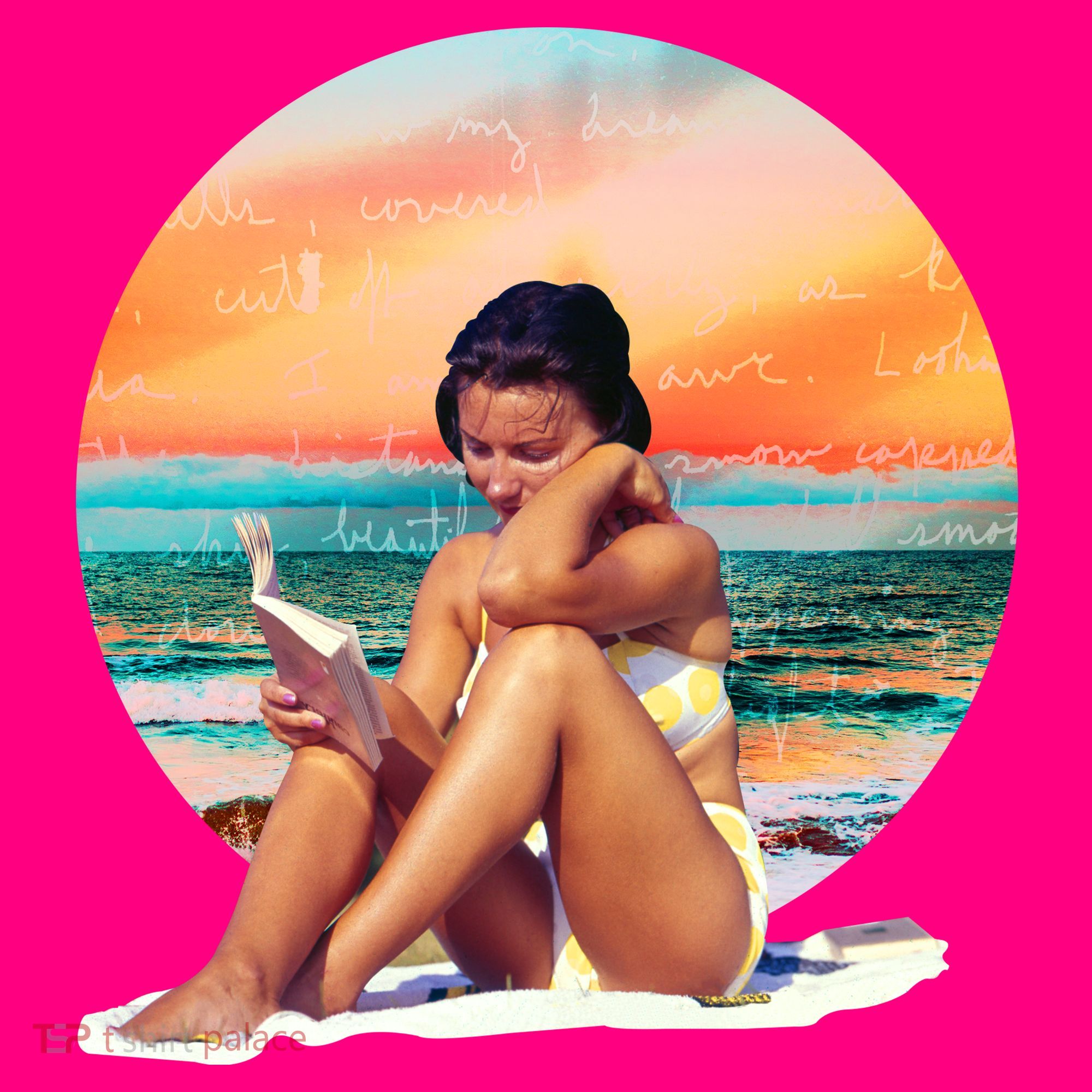 Lady Sunset Reading Book Coaster