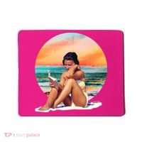 Lady Sunset Reading Book Mousepad thumb 0