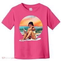 Lady Sunset Reading Book Toddler T-Shirt thumb 0