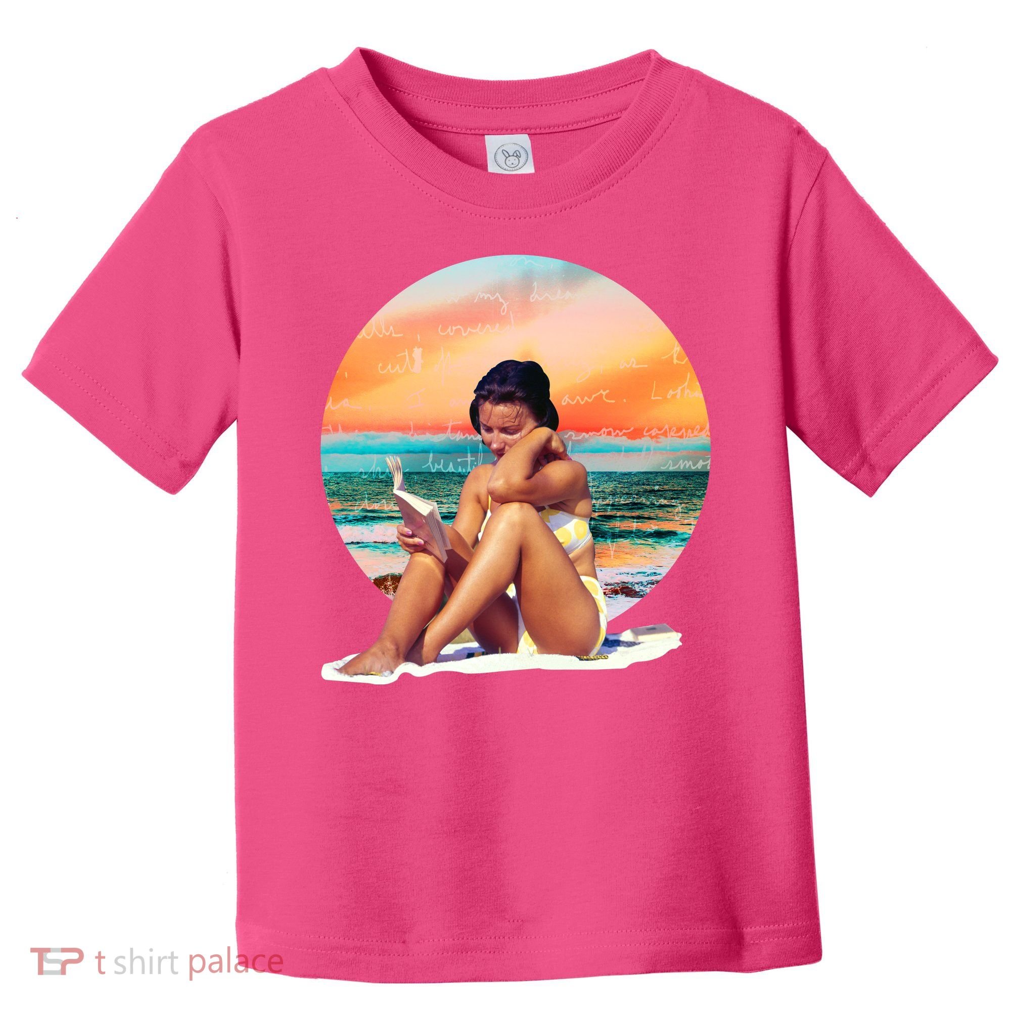 Lady Sunset Reading Book Toddler T-Shirt