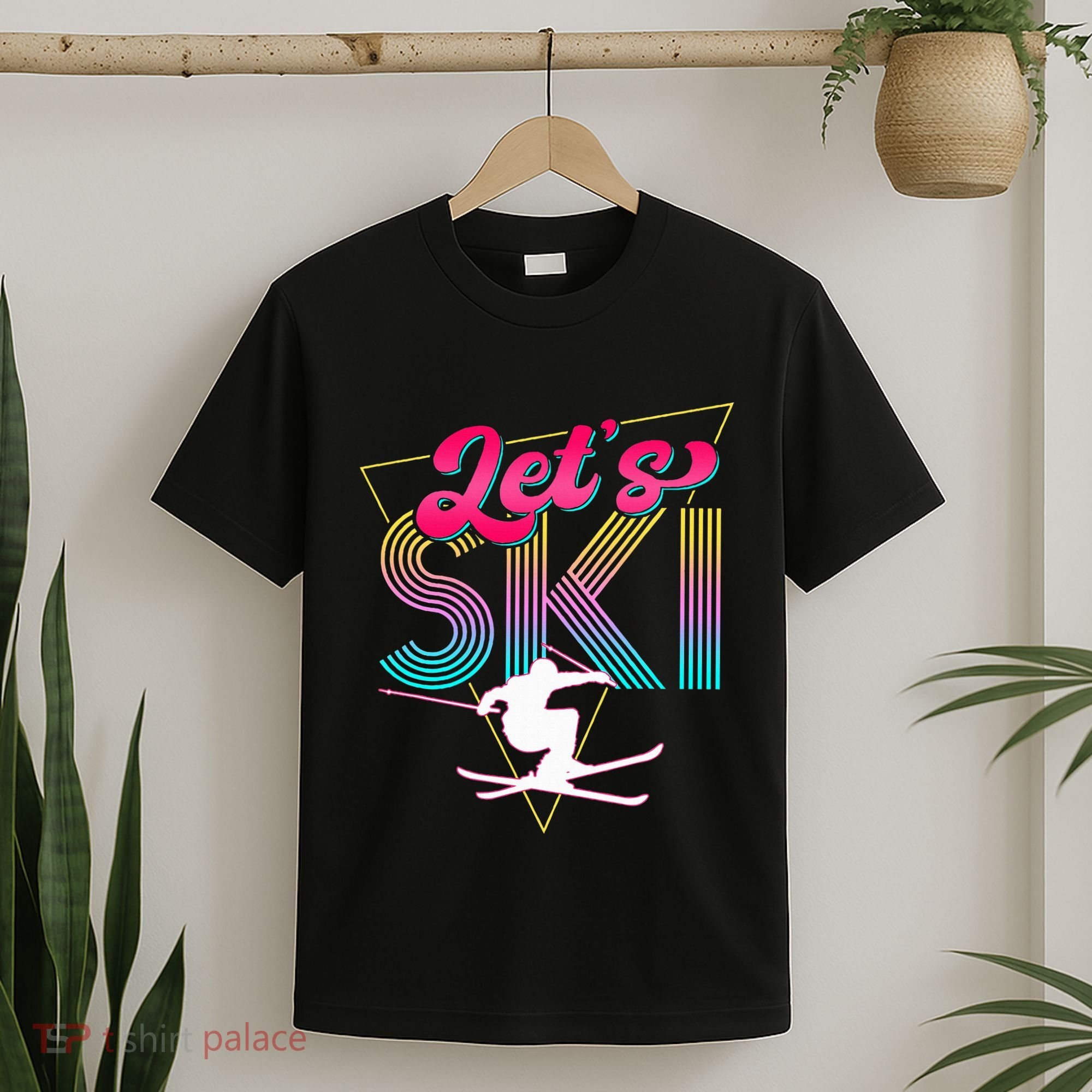 LetS Ski Retro 80s Skiing Party Outfit 90s Skier Costume T-Shirt