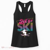 LetS Ski Retro 80s Skiing Party Outfit 90s Skier Costume Women's Tank Top thumb 0