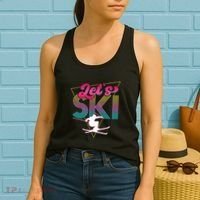 LetS Ski Retro 80s Skiing Party Outfit 90s Skier Costume Women's Tank Top thumb 2