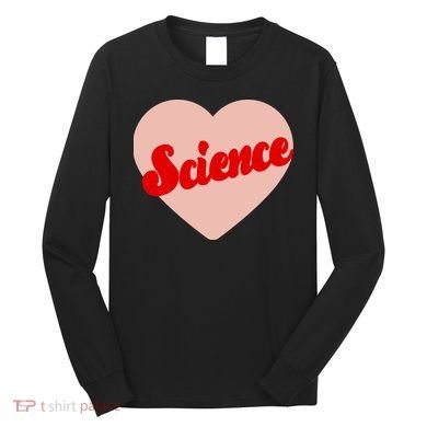 Love Science Retro Heart Long Sleeve Shirt