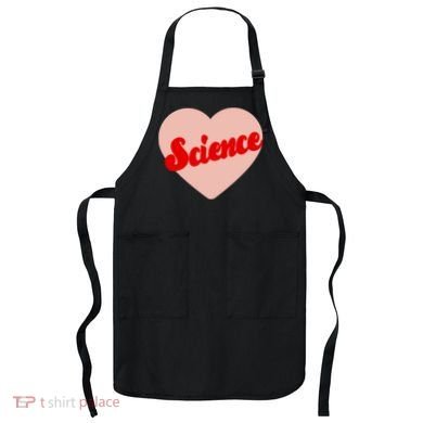 Love Science Retro Heart Apron