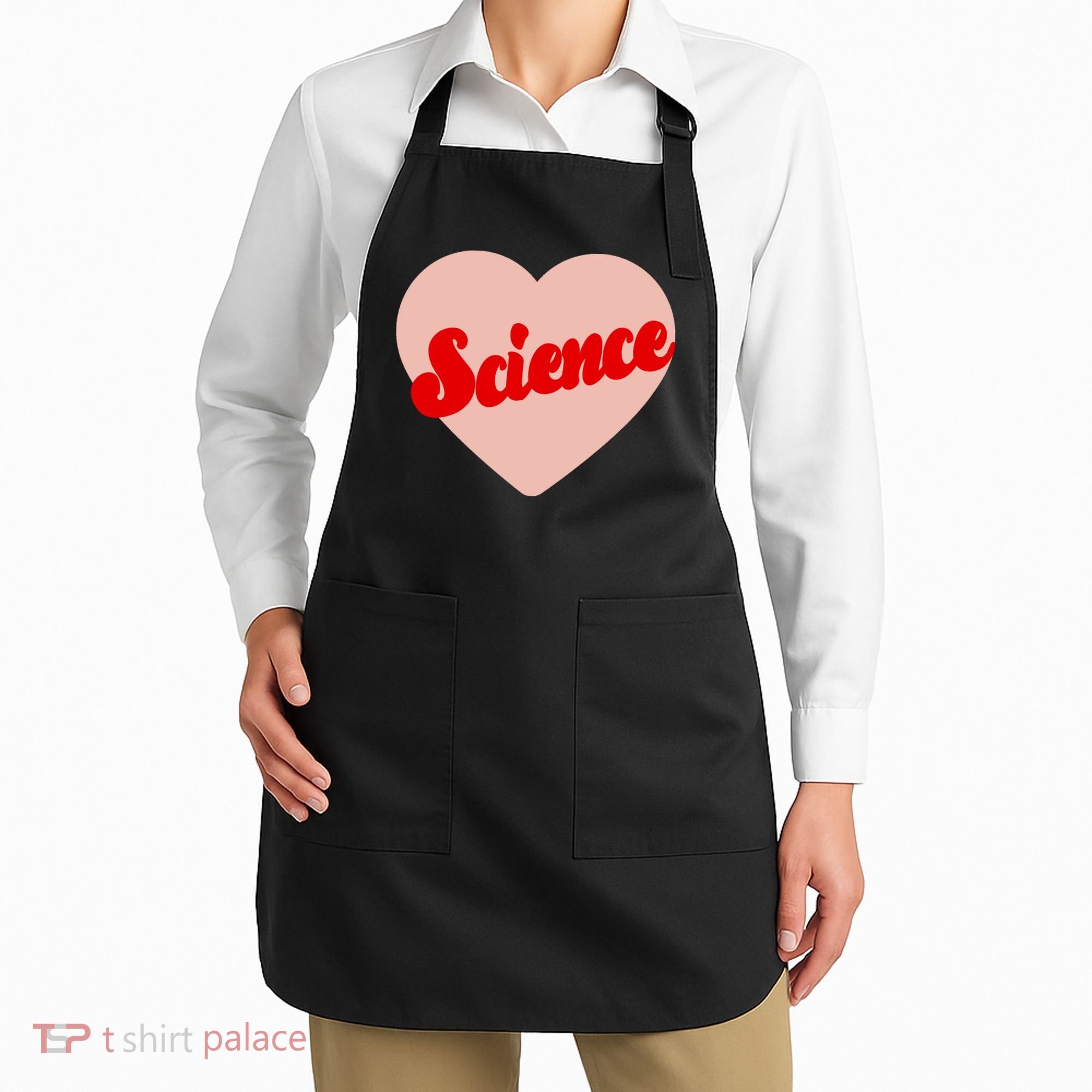 Love Science Retro Heart Apron