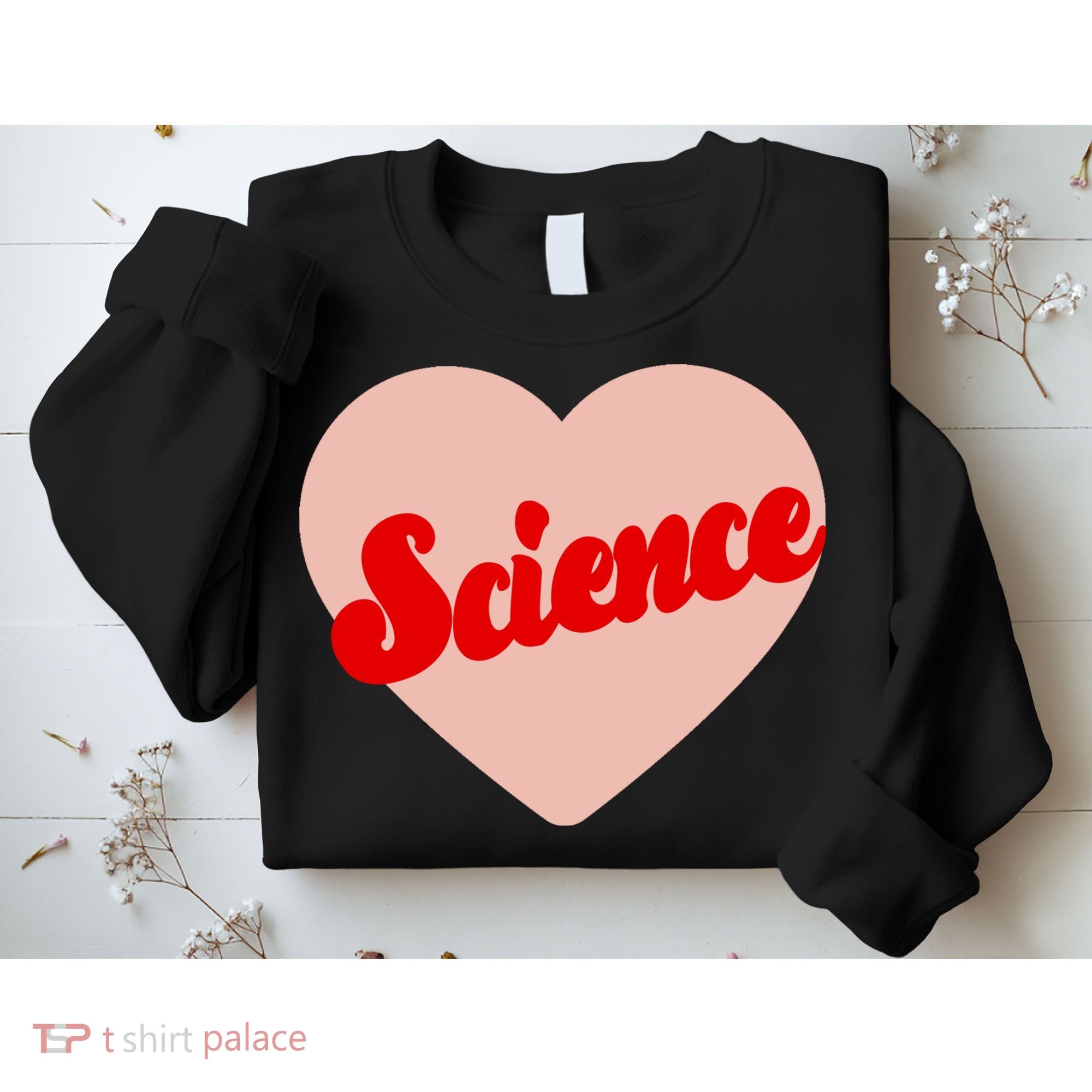 Love Science Retro Heart Sweatshirt
