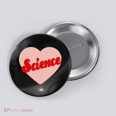 Love Science Retro Heart Button